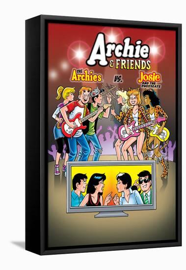 Archie Comics Cover: Archie & Friends No.130 The Archies vs Josie And The Pussycats-Bill Galvan-Framed Stretched Canvas