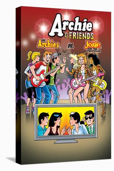 Archie Comics Cover: Archie & Friends No.130 The Archies vs Josie And The Pussycats-Bill Galvan-Stretched Canvas