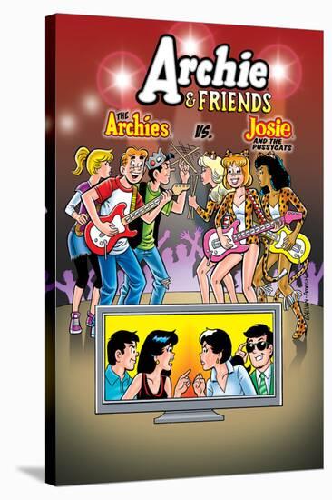 Archie Comics Cover: Archie & Friends No.130 The Archies vs Josie And The Pussycats-Bill Galvan-Stretched Canvas