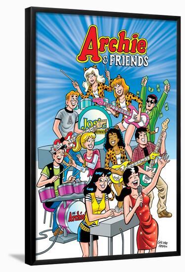 Archie Comics Cover: Archie & Friends No.131 The Archies vs Josie And The Pussycats-Bill Galvan-Framed Poster