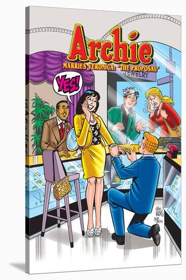 Archie Comics Cover: Archie No.600 Archie Marries Veronica: The Proposal-Stan Goldberg-Stretched Canvas