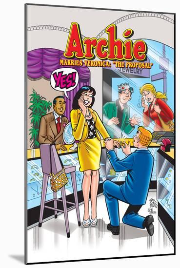 Archie Comics Cover: Archie No.600 Archie Marries Veronica: The Proposal-Stan Goldberg-Mounted Art Print