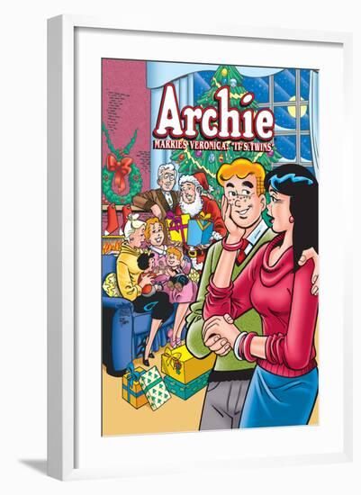 Archie Comics Cover: Archie No.602 Archie Marries Veronica: It's Twins.-Stan Goldberg-Framed Art Print