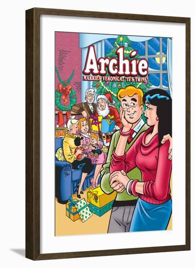 Archie Comics Cover: Archie No.602 Archie Marries Veronica: It's Twins.-Stan Goldberg-Framed Art Print