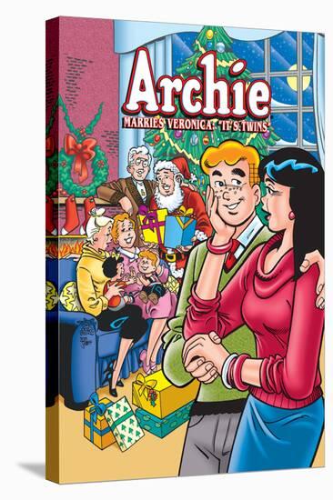 Archie Comics Cover: Archie No.602 Archie Marries Veronica: It's Twins.-Stan Goldberg-Stretched Canvas