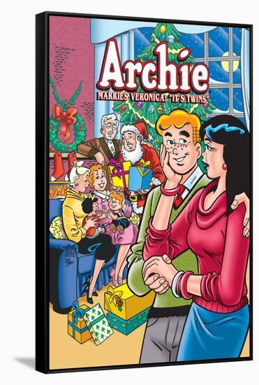 Archie Comics Cover: Archie No.602 Archie Marries Veronica: It's Twins.-Stan Goldberg-Framed Stretched Canvas