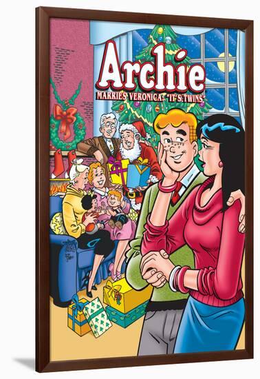 Archie Comics Cover: Archie No.602 Archie Marries Veronica: It's Twins.-Stan Goldberg-Framed Art Print