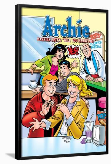 Archie Comics Cover: Archie No.603 Archie Marries Betty: Will You Marry Me?-Stan Goldberg-Framed Poster