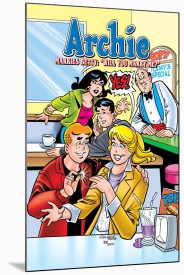 Archie Comics Cover: Archie No.603 Archie Marries Betty: Will You Marry Me?-Stan Goldberg-Mounted Poster