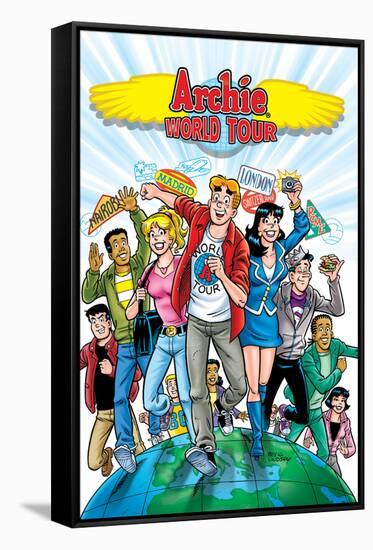 Archie Comics Cover: Archie World Tour-Rex Lindsey-Framed Stretched Canvas