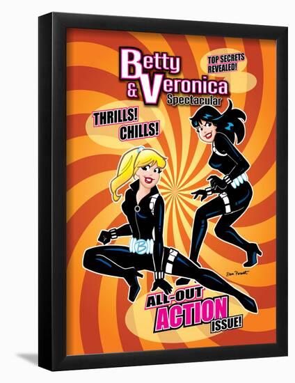 Archie Comics Cover: Betty & Veronica Spectacular No.87 All Out Action Issue!-Dan Parent-Framed Poster