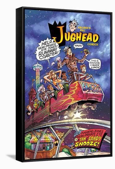 Archie Comics Cover: Jughead No.204 Jughead Jones: Semi-Private Eye Pt 3 A Tan & Sandy Snooze!-Rex Lindsey-Framed Stretched Canvas