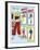 Archie Comics Fashions: Betty's Bell Bottoms-null-Framed Art Print