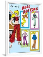 Archie Comics Fashions: Betty's Bell Bottoms-null-Framed Art Print