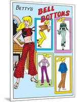 Archie Comics Fashions: Betty's Bell Bottoms-null-Mounted Art Print