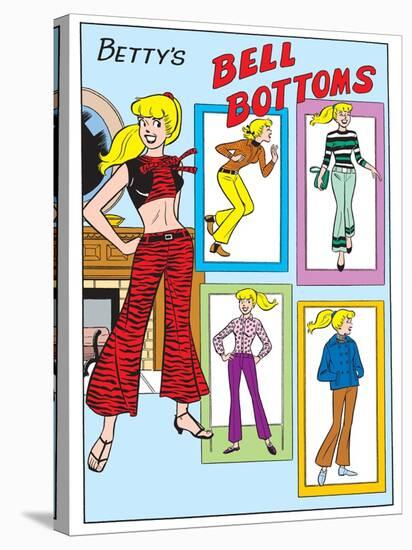 Archie Comics Fashions: Betty's Bell Bottoms-null-Stretched Canvas