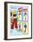 Archie Comics Fashions: Betty's Bell Bottoms-null-Framed Art Print