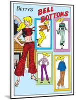 Archie Comics Fashions: Betty's Bell Bottoms-null-Mounted Art Print