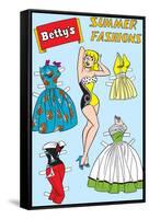 Archie Comics Fashions: Betty's Summer Fashions-null-Framed Stretched Canvas