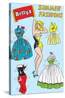 Archie Comics Fashions: Betty's Summer Fashions-null-Stretched Canvas