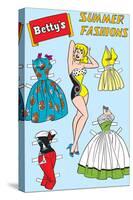 Archie Comics Fashions: Betty's Summer Fashions-null-Stretched Canvas