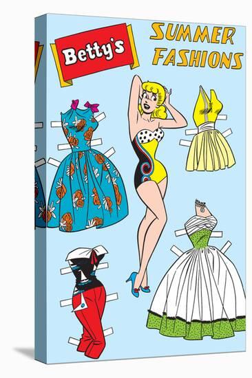Archie Comics Fashions: Betty's Summer Fashions-null-Stretched Canvas