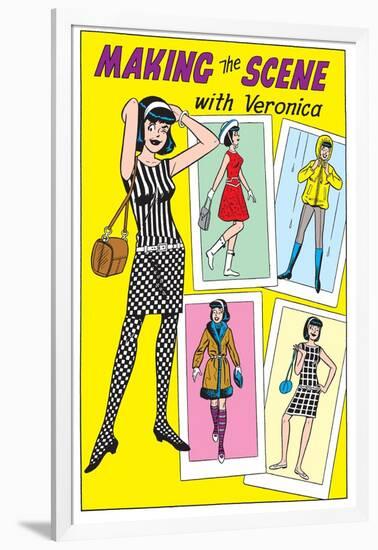 Archie Comics Fashions: Making The Scene With Veronica-null-Framed Art Print