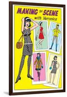 Archie Comics Fashions: Making The Scene With Veronica-null-Framed Art Print