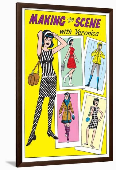 Archie Comics Fashions: Making The Scene With Veronica-null-Framed Art Print
