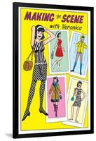 Archie Comics Fashions: Making The Scene With Veronica-null-Framed Art Print