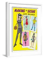 Archie Comics Fashions: Making The Scene With Veronica-null-Framed Art Print