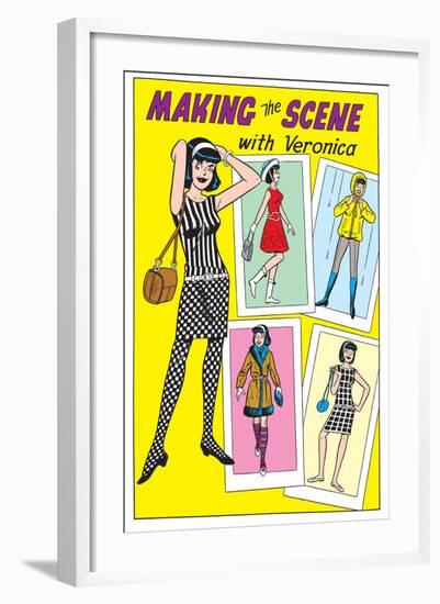 Archie Comics Fashions: Making The Scene With Veronica-null-Framed Art Print