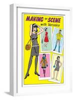 Archie Comics Fashions: Making The Scene With Veronica-null-Framed Art Print