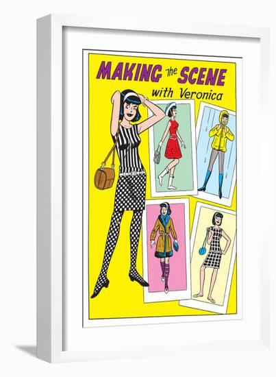 Archie Comics Fashions: Making The Scene With Veronica-null-Framed Art Print