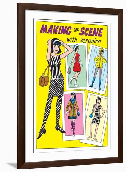 Archie Comics Fashions: Making The Scene With Veronica-null-Framed Art Print