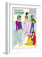 Archie Comics Fashions: Veronica's Fashions Pants A La Mode-null-Framed Art Print