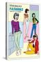 Archie Comics Fashions: Veronica's Fashions Pants A La Mode-null-Stretched Canvas