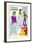 Archie Comics Fashions: Veronica's Fashions Pants A La Mode-null-Framed Art Print