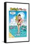 Archie Comics Pin-Up: Betty And A Lifeguard-null-Framed Stretched Canvas
