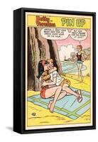 Archie Comics Pin-Up: Betty and Veronica; Ice Cream  (Aged)-null-Framed Stretched Canvas