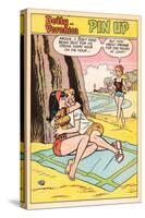 Archie Comics Pin-Up: Betty and Veronica; Ice Cream  (Aged)-null-Stretched Canvas