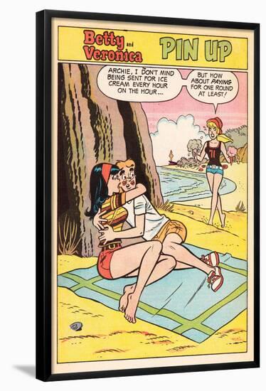 Archie Comics Pin-Up: Betty and Veronica; Ice Cream  (Aged)-null-Framed Poster