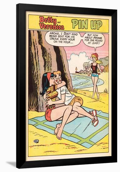 Archie Comics Pin-Up: Betty and Veronica; Ice Cream  (Aged)-null-Framed Poster