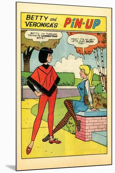 Archie Comics Pin-Up: Betty and Veronica; Understanding Boys  (Aged)-null-Mounted Poster