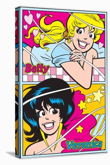 Archie Comics Pin-Up: Betty And Veronica-null-Stretched Canvas