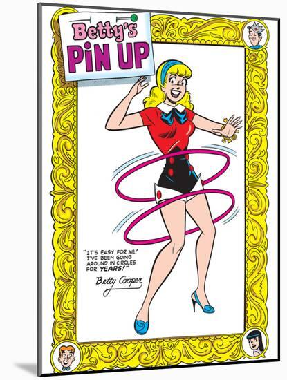 Archie Comics Pin-Up: Betty Going Around In Circles-null-Mounted Poster