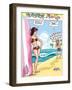 Archie Comics Pin-Up: Veronica And Archie At The Beach-null-Framed Art Print