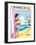 Archie Comics Pin-Up: Veronica And Archie At The Beach-null-Framed Art Print