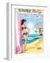 Archie Comics Pin-Up: Veronica And Archie At The Beach-null-Framed Art Print