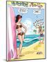 Archie Comics Pin-Up: Veronica And Archie At The Beach-null-Mounted Art Print